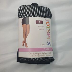 Joyspun Women's Size Small Fishnet and Solid Tights